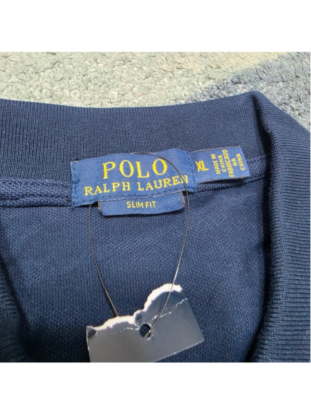 Polo Ralph Lauren USA Big Pony Polo Shirt XL Navy White Slim Fit